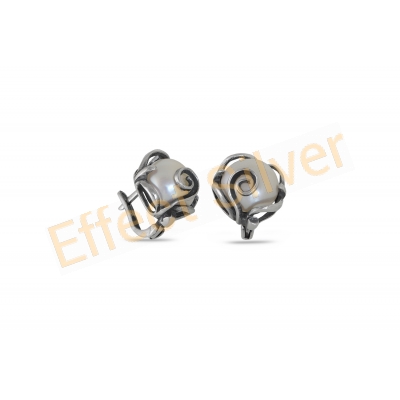Silver earrings